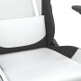 Silla gaming cuero sintético blanco y negro de , Sillones para videojuegos - Ref: Foro24-3143651, Precio: 116,03 €