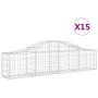 15 Gabionenkörbe in Bogenform aus Eisen 200x30x40/60 cm von , Töpfe und Pflanzgefäße - Ref: Foro24-3145380, Preis: 734,35 €, ...