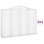 14 Gabionenkörbe in Bogenform aus Eisen 200x30x140/160 cm von , Töpfe und Pflanzgefäße - Ref: Foro24-3145484, Preis: 1,00 €, ...