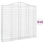Gabionenkörbe 10 Stück Bogenform Eisen 200x30x180/200cm von , Töpfe und Pflanzgefäße - Ref: Foro24-3145522, Preis: 1,00 €, Ra...