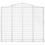Wire mesh baskets 12 units, arched shape, iron, 200x30x160/180 cm by , Pots and planters - Ref: Foro24-3145503, Price: 1,00 €...