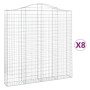 Gabionenkörbe 8 Stück Bogenform Eisen 200x30x200/220 cm von , Töpfe und Pflanzgefäße - Ref: Foro24-3145541, Preis: 1,00 €, Ra...