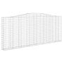 Gabion baskets 8 units, arched shape, iron, 400x30x160/180 cm. by , Pots and planters - Ref: Foro24-3145871, Price: 1,00 €, D...
