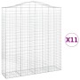 Gabionenkörbe 11 Stück Bogenform Eisen 200x50x220/240cm von , Töpfe und Pflanzgefäße - Ref: Foro24-3145775, Preis: 1,00 €, Ra...