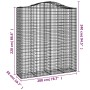 Gabionenkörbe 11 Stück Bogenform Eisen 200x50x220/240cm von , Töpfe und Pflanzgefäße - Ref: Foro24-3145775, Preis: 1,00 €, Ra...