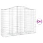 40 Stück Gabionenkörbe in Bogenform aus Eisen 200x50x140/160 cm. von , Töpfe und Pflanzgefäße - Ref: Foro24-3145700, Preis: 3...