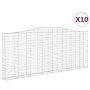 Gabionenkörbe 10 Stück Bogenform Eisen 400x30x160/180cm von , Töpfe und Pflanzgefäße - Ref: Foro24-3145873, Preis: 1,00 €, Ra...
