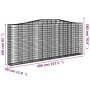 Gabionenkörbe 10 Stück Bogenform Eisen 400x30x160/180cm von , Töpfe und Pflanzgefäße - Ref: Foro24-3145873, Preis: 1,00 €, Ra...