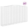 Gabionenkörbe 7 Stück Bogenform Eisen 400x50x220/240 cm von , Töpfe und Pflanzgefäße - Ref: Foro24-3146039, Preis: 2,00 €, Ra...