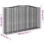 Gabionenkörbe 7 Stück Bogenform Eisen 400x50x220/240 cm von , Töpfe und Pflanzgefäße - Ref: Foro24-3146039, Preis: 2,00 €, Ra...