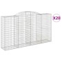 20 Stück Gabionenkörbe in Bogenform aus Eisen 300x50x160/180 cm. von , Töpfe und Pflanzgefäße - Ref: Foro24-3146769, Preis: 3...