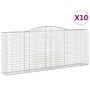 Gabionenkörbe 10 Stück Bogenform Eisen 400x50x160/180cm von , Töpfe und Pflanzgefäße - Ref: Foro24-3147043, Preis: 2,00 €, Ra...