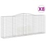 Gabionenkörbe 8 Stück Bogenform Eisen 400x50x160/180 cm von , Töpfe und Pflanzgefäße - Ref: Foro24-3147041, Preis: 1,00 €, Ra...