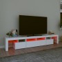 TV-Möbel mit LED-Lichtern in Weiß, 230x36,5x40 cm. von , TV-Möbel - Ref: Foro24-3152786, Preis: 163,79 €, Rabatt: %