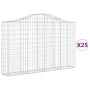 Gabionenkörbe 25 Stück Bogenform Eisen 200x30x120/140cm von , Töpfe und Pflanzgefäße - Ref: Foro24-3145467, Preis: 2,00 €, Ra...