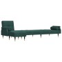 L-shaped dark green velvet sofa bed 271x140x70 cm by , Sofas - Ref: Foro24-3157223, Price: 484,54 €, Discount: %