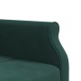 L-shaped dark green velvet sofa bed 271x140x70 cm by , Sofas - Ref: Foro24-3157223, Price: 484,54 €, Discount: %