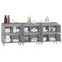 Sideboards 3 Stück aus grauem Sperrholz Beton 60x35x70 cm von , Sideboards - Ref: Foro24-3185771, Preis: 211,10 €, Rabatt: %