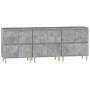 Sideboards 3 Stück aus grauem Sperrholz Beton 60x35x70 cm von , Sideboards - Ref: Foro24-3185771, Preis: 211,10 €, Rabatt: %