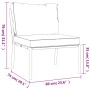 5-teiliges Gartenmöbelset aus Stahl mit grauen Kissen. von , Gartensets - Ref: Foro24-3187954, Preis: 483,65 €, Rabatt: %