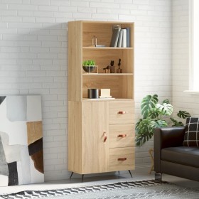 Hoher Schrank aus Sperrholz in Eichenholzfarbe 69,5x34x180 cm. von , Sideboards - Ref: Foro24-3189416, Preis: 148,07 €, Rabat...