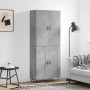 Aparador alto madera contrachapada gris hormigón 69,5x34x180 cm de , Aparadores - Ref: Foro24-3195767, Precio: 151,87 €, Desc...