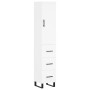 Hoher Schrank aus weißem Sperrholz, 34,5x34x180 cm. von , Sideboards - Ref: Foro24-3198873, Preis: 123,58 €, Rabatt: %