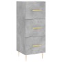 Aparador de madera contrachapada gris hormigón 34,5x34x180 cm de , Aparadores - Ref: Foro24-3199229, Precio: 113,52 €, Descue...