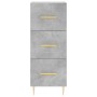Aparador de madera contrachapada gris hormigón 34,5x34x180 cm de , Aparadores - Ref: Foro24-3199229, Precio: 113,52 €, Descue...