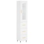Hoher Schrank aus weißem Sperrholz, 34,5x34x180 cm. von , Sideboards - Ref: Foro24-3199217, Preis: 115,18 €, Rabatt: %