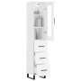Hoher Schrank aus weißem Sperrholz, 34,5x34x180 cm. von , Sideboards - Ref: Foro24-3199257, Preis: 123,48 €, Rabatt: %