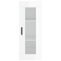 Hoher Schrank aus glänzend weißem Sperrholz 34,5x34x180 cm. von , Sideboards - Ref: Foro24-3199243, Preis: 136,44 €, Rabatt: %