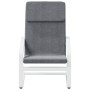 Relax armchair with dark gray fabric footstool by , Armchairs - Ref: Foro24-3154414, Price: 139,39 €, Discount: %