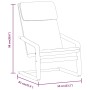 Relax armchair with dark gray fabric footstool by , Armchairs - Ref: Foro24-3154414, Price: 139,39 €, Discount: %