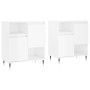 2 Schränke aus weiß glänzendem Sperrholz von , Sideboards - Ref: Foro24-3190119, Preis: 131,45 €, Rabatt: %