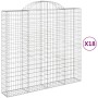 18 Gabionenkörbe in Bogenform aus Eisen 200x50x180/200 cm von , Töpfe und Pflanzgefäße - Ref: Foro24-3146418, Preis: 2,00 €, ...