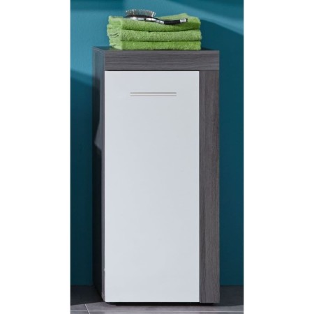 Trendteam Armario de almacenaje Miami blanco y plata ahumado de , Tocadores de baño - Ref: Foro24-445400, Precio: 53,57 €, De...