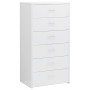 Sideboard mit 6 Schubladen aus glänzendem weißem Sperrholz 50x34x96 cm. von , Sideboards - Ref: Foro24-800672, Preis: 143,84 ...