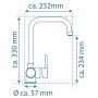 EISL Einhebel-Küchenarmatur FUTURA Niederdruck verchromt von , Wasserhähne - Ref: Foro24-446469, Preis: 81,60 €, Rabatt: %