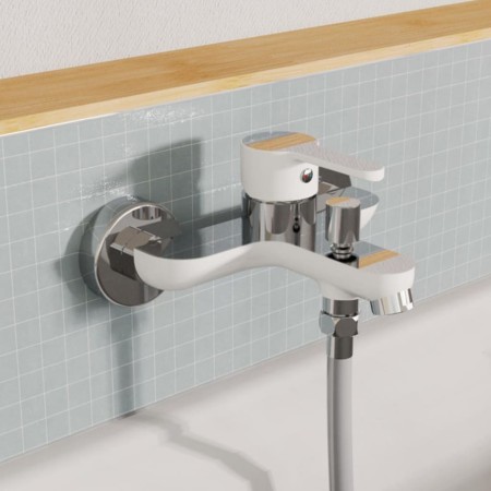 EISL Einhebel-Waschtischmischer DIZIANI verchromt weiß von , Wasserhähne - Ref: Foro24-446483, Preis: 68,28 €, Rabatt: %