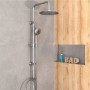 EISL Chrome Screwing or Sticking Shower Set by , shower heads - Ref: Foro24-446506, Price: 79,73 €, Discount: %