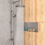 EISL Chrome Screwing or Sticking Shower Set by , shower heads - Ref: Foro24-446506, Price: 79,73 €, Discount: %