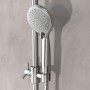 EISL Chrome Screwing or Sticking Shower Set by , shower heads - Ref: Foro24-446506, Price: 79,73 €, Discount: %