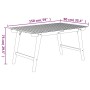 Massiver Gartentisch aus Akazienholz 150x90x75 cm von , Gartentische - Ref: Foro24-363310, Preis: 185,12 €, Rabatt: %