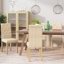 Dining chairs 4 units, cream-colored fabric by , dining chairs - Ref: Foro24-336860, Price: 242,08 €, Discount: %