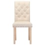 Dining chairs 4 units, cream-colored fabric by , dining chairs - Ref: Foro24-336860, Price: 242,08 €, Discount: %