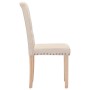Dining chairs 4 units, cream-colored fabric by , dining chairs - Ref: Foro24-336860, Price: 242,08 €, Discount: %