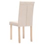 Dining chairs 4 units, cream-colored fabric by , dining chairs - Ref: Foro24-336860, Price: 242,08 €, Discount: %