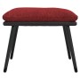 Reposapiés tela y cuero sintético color vino 45x29,5x35 cm de , Otomanas - Ref: Foro24-341523, Precio: 33,64 €, Descuento: %