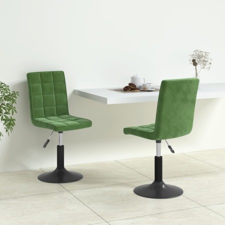 Drehstühle für Esszimmer, 2 Stück, dunkelgrüner Samt von , Essstühle - Ref: Foro24-335744, Preis: 116,26 €, Rabatt: %